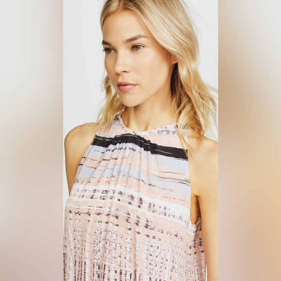 Ramy Brook Paris Sleeveless Wrap Dress in Blush Combo in Gray & Pink - Picture 5 of 14